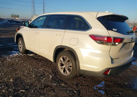2016 Toyota Highlander Le Plus V6 from USA, damaged, VIN 5TDBKRFH8GS324499